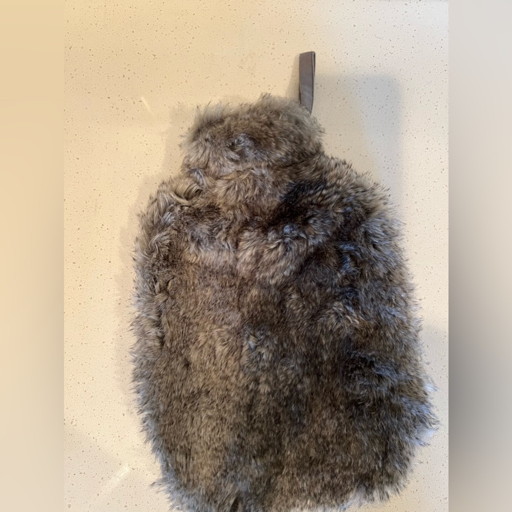 Restoration Hardware hot water bottle faux fur